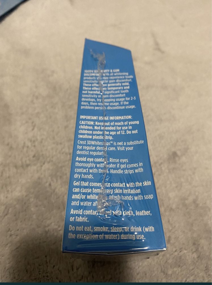 Paski wybielające crest USA x10 oryginalne