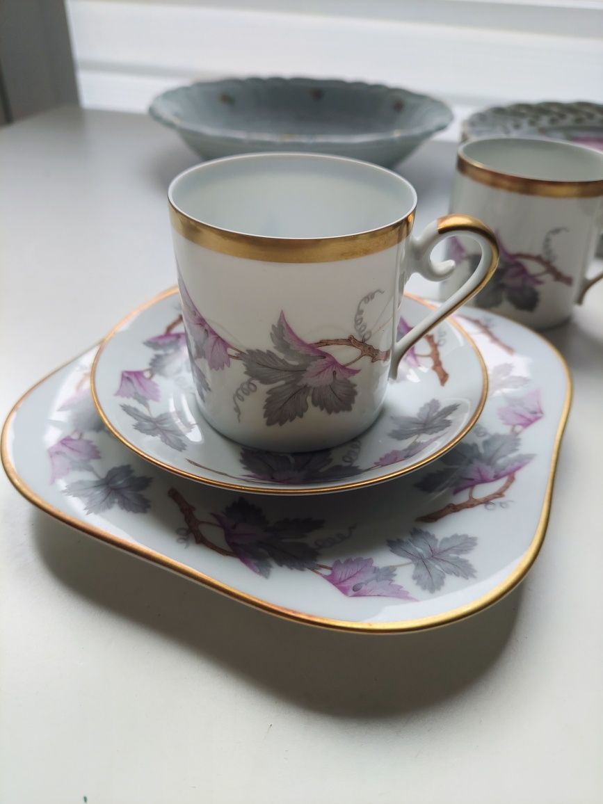 Trio hackefors porcelana szwedzka