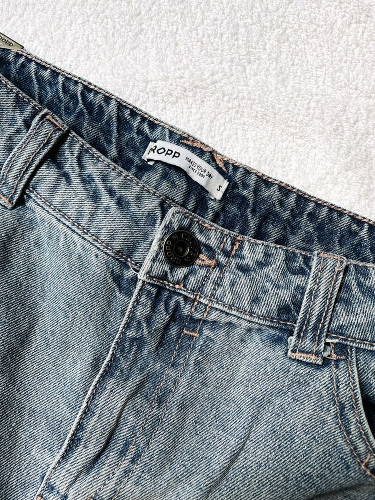 Mini jeansowa spodniczka cropp 36 S