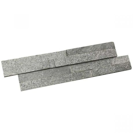 Silver Grey 10x36 Panel ścienny Kamień Elewacyjny Kwarcyt Stackstone