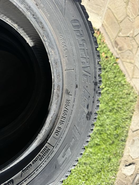 Шини зимові TOYO GSI-5 195/65/R15 2018 року 4 штуки 80% протектора