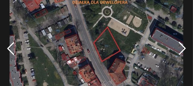 Działka budowlana 615m2 Jawor mozliwosc budowy do 6 pieter