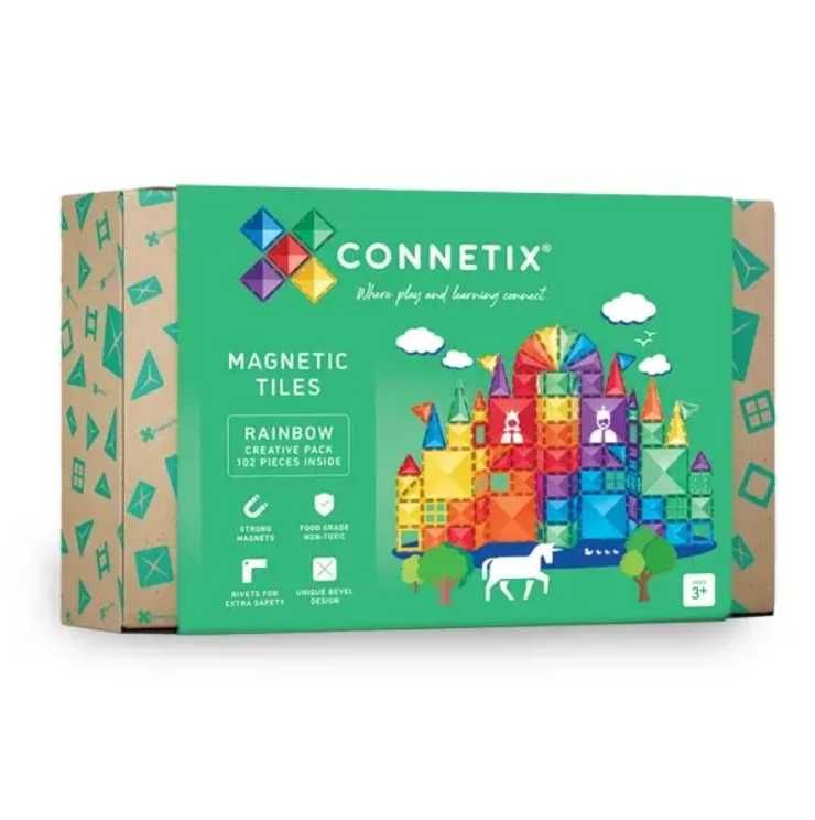 Super Klocki magnetyczne edukacyjne Connetix 102 el zestaw startowy 3+