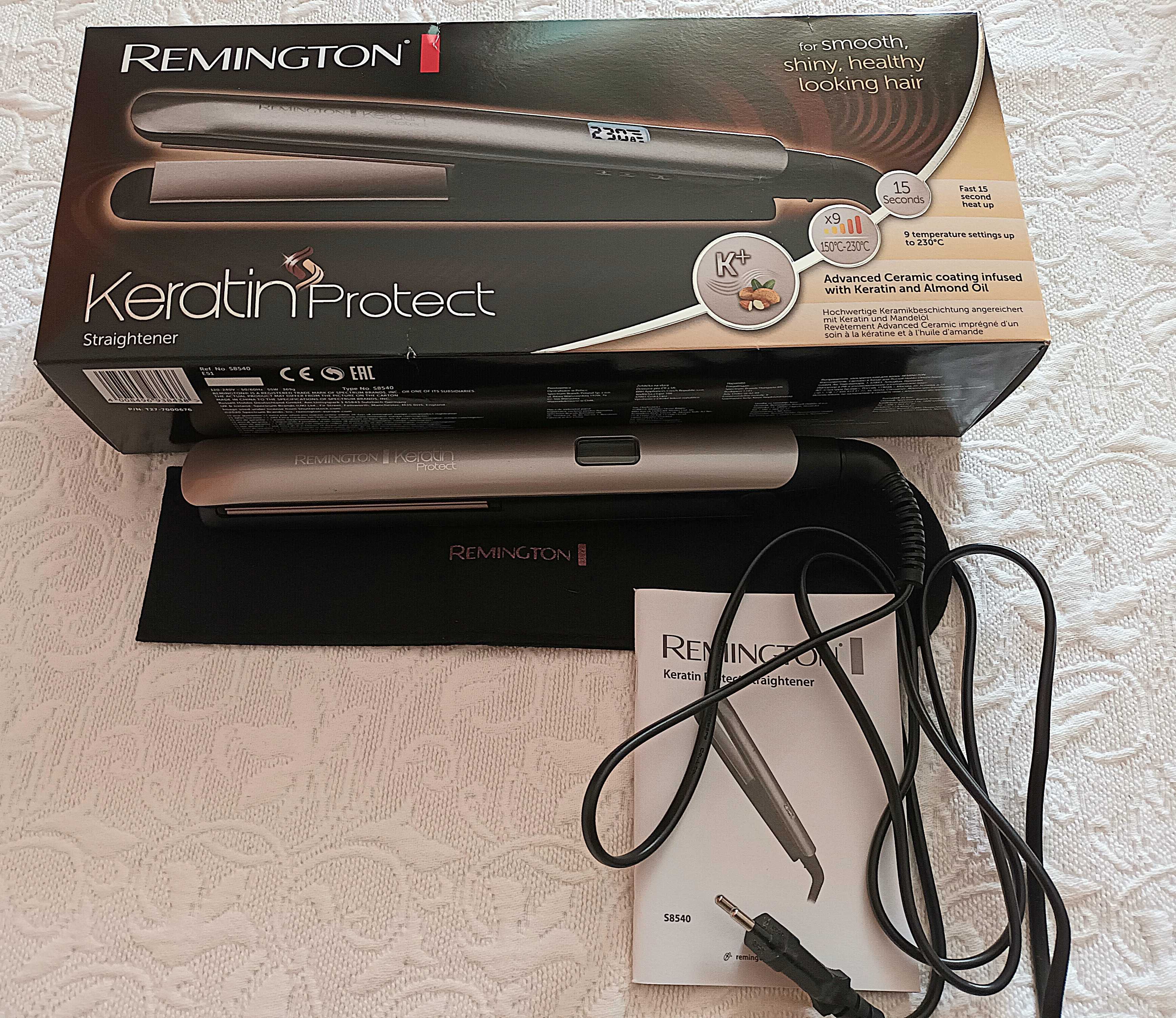 Remington Ferro de cabelo profissional Keratin Therapy Pro