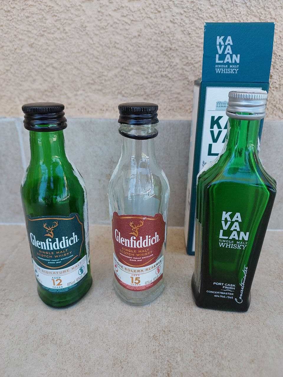 Коллекционные бутылки виски Glenfiddich/Glenmorangie/Kavalan