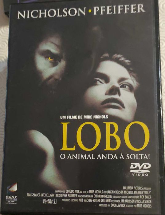 DVD Lobo com Jack Nicholson e Michelle Pfeiffer