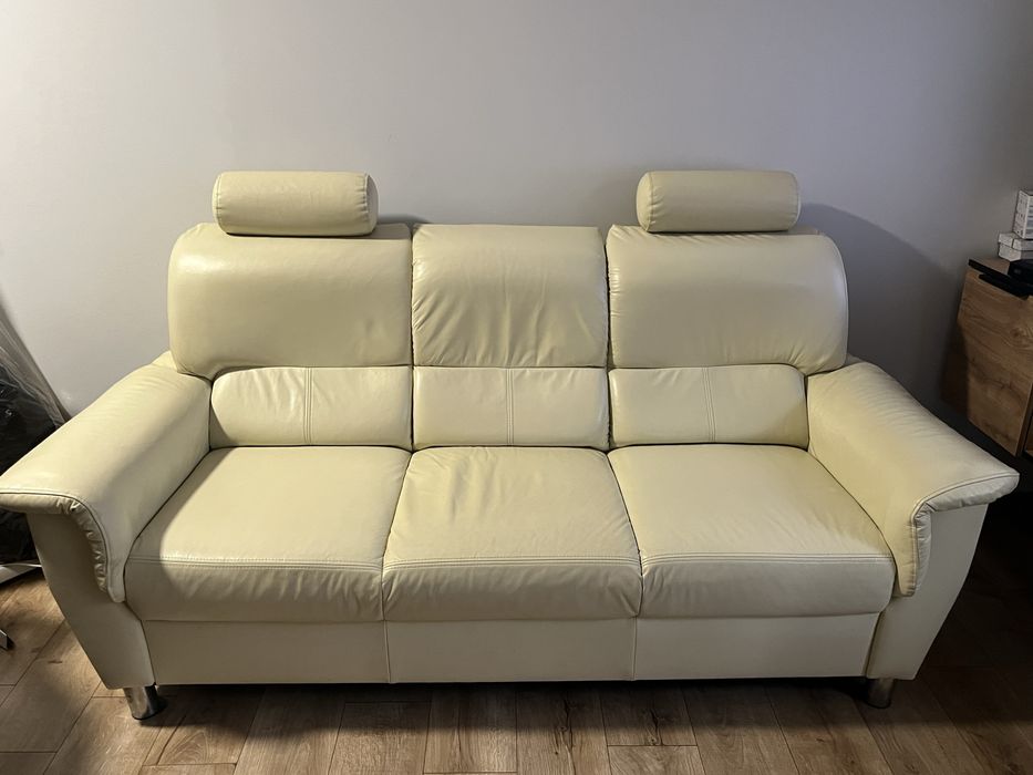 Sofa skórzana+ fotel gratis