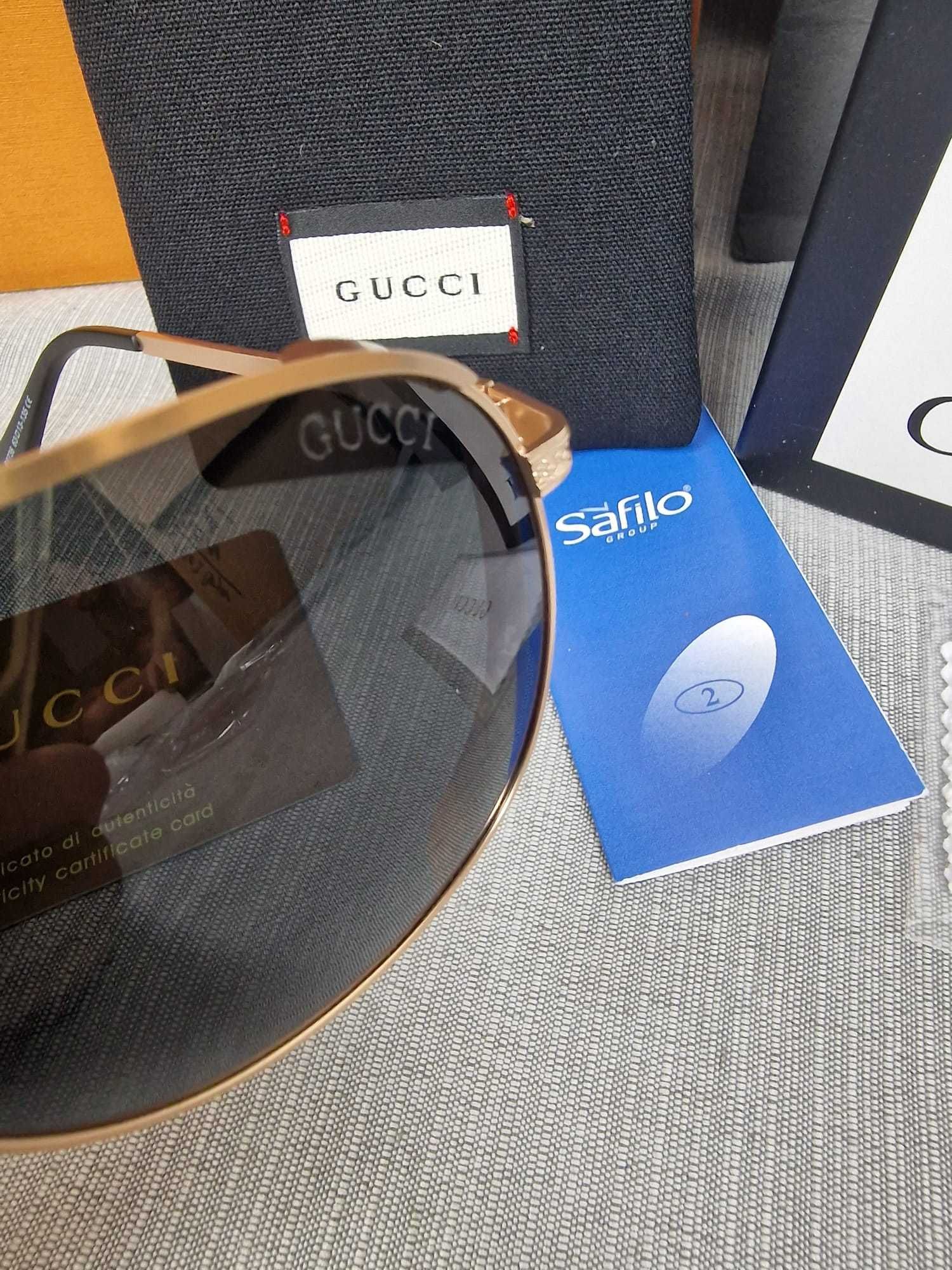 Okulary przeciwsłoneczne zestaw komplet Gucci logowane lato