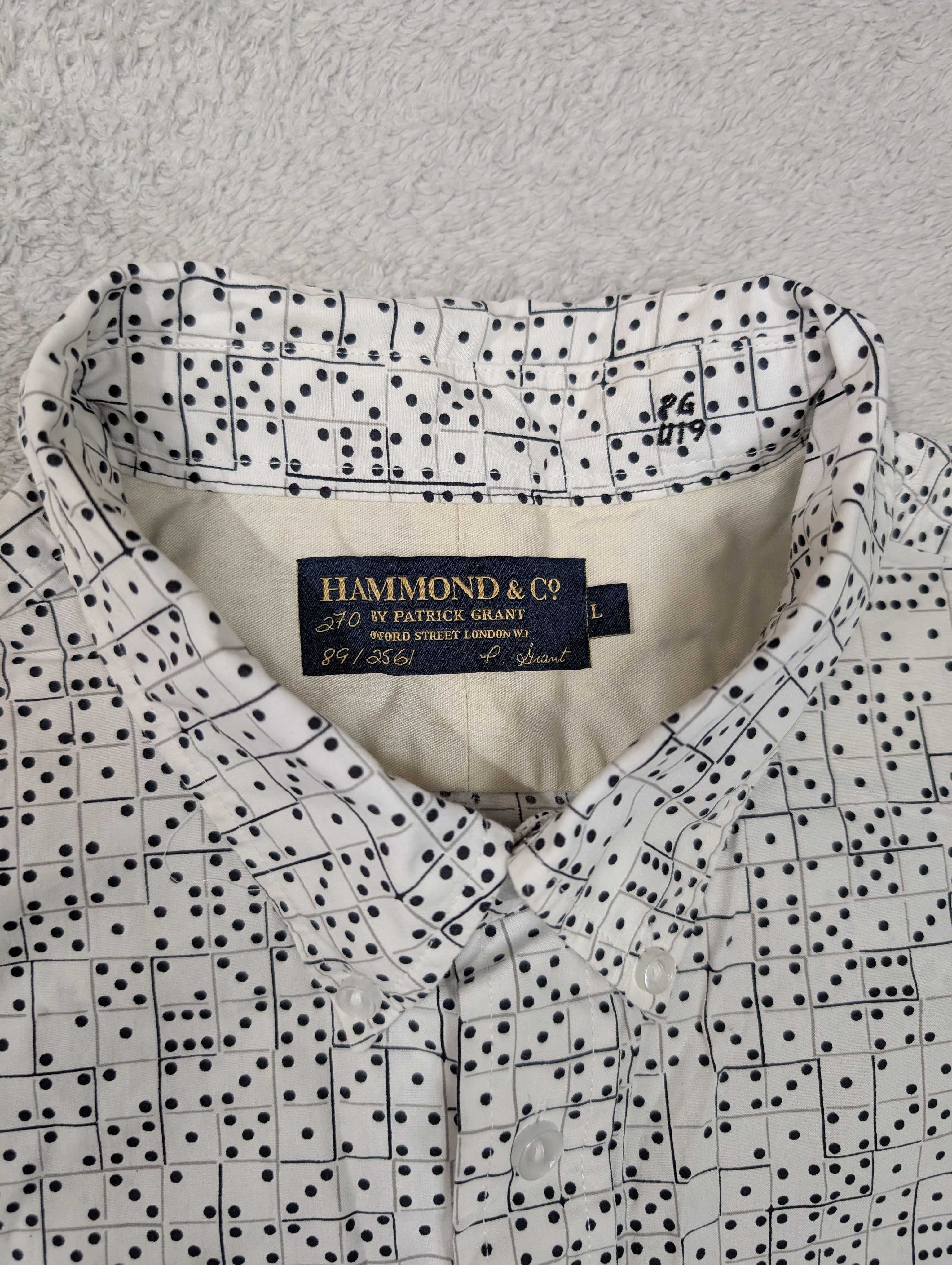 Biała koszula dla gracza w domino Hammond by Patrick Grant L jak nowa