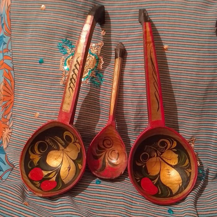 Хохлома советская деревянная посуда