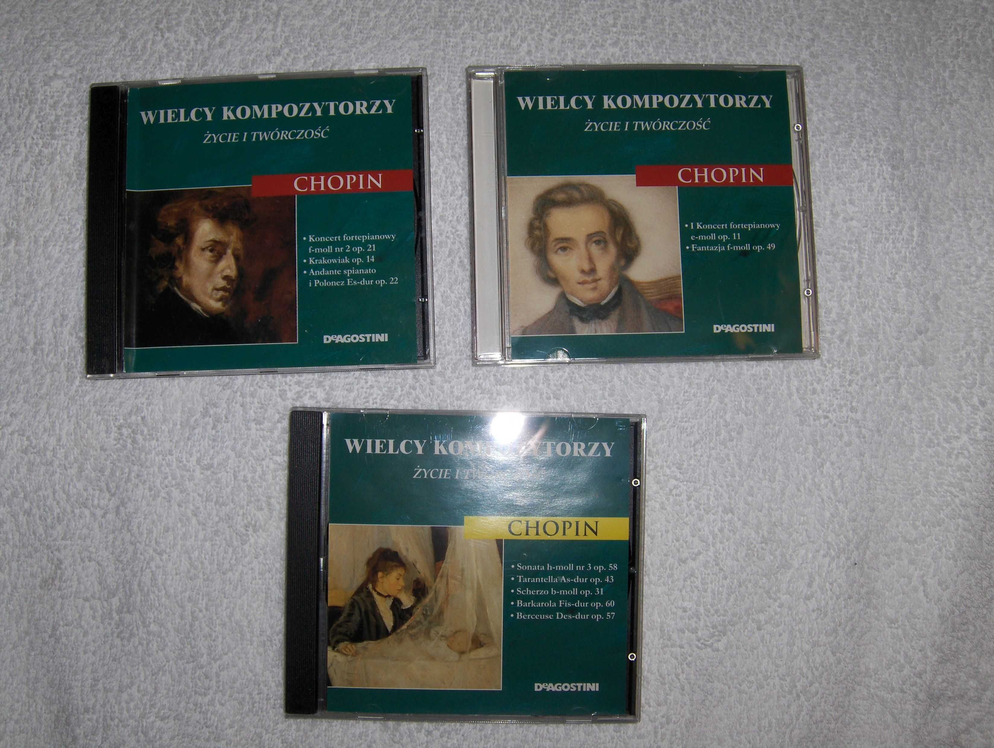 Wielcy kompozytorzy Chopin zestaw trzy płyty
