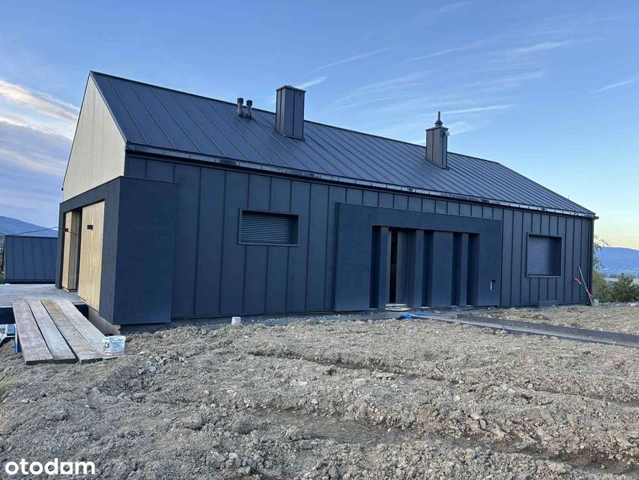 Nowoczesny dom 213m2, Lipowa- Widokowa ekspozycja, Dom parterowy