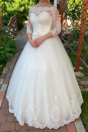 Свадебное платье, белое платье, пышное свадебное платье