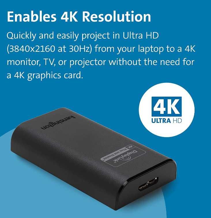 Kensington VU4000 Adapter USB 3.0 na HDMI 4K