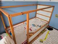 Cama de solteiro kura ikea
