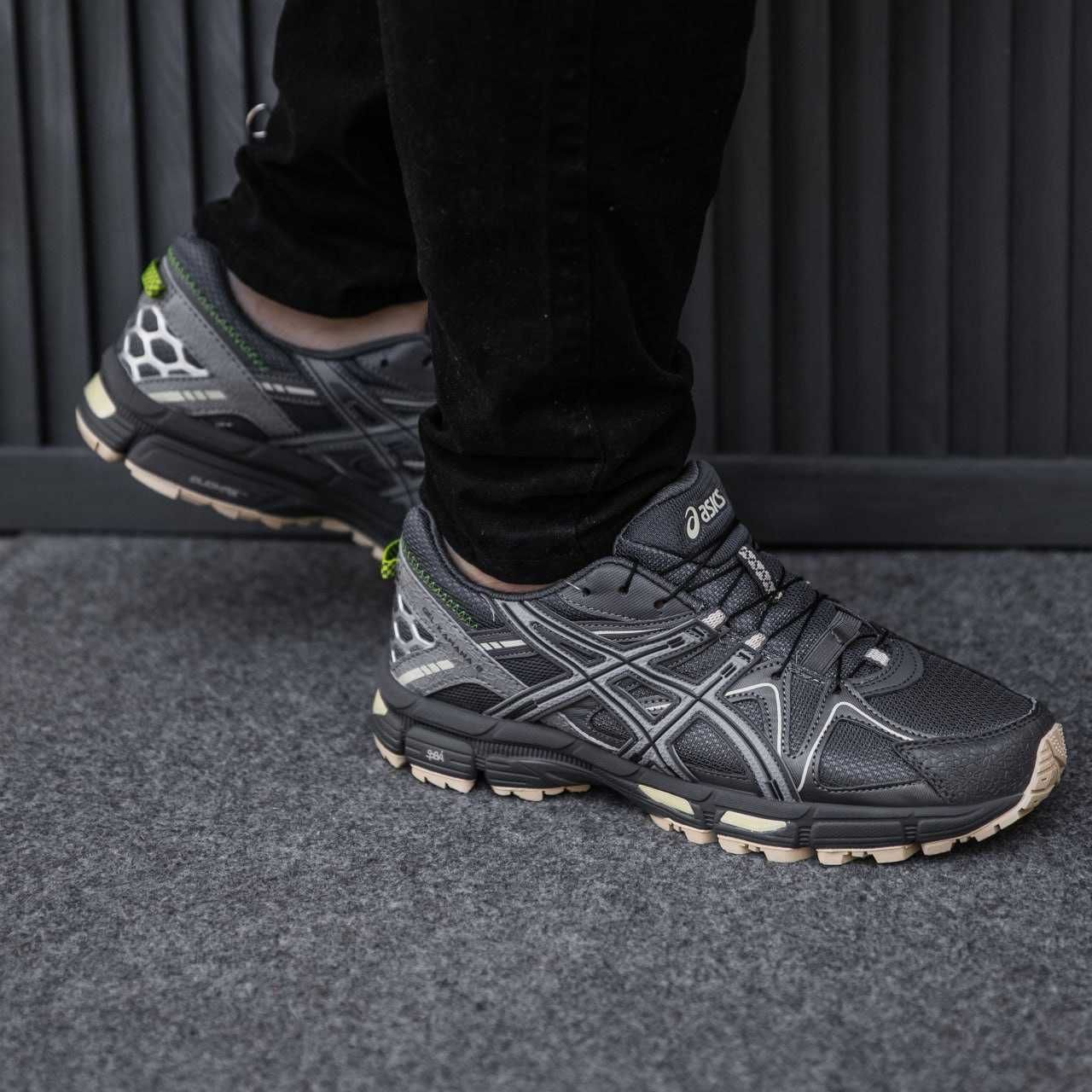 Чоловічі кросівки Asics gel-kahana 8 сірий з чорним 2576 ЗНИЖКА