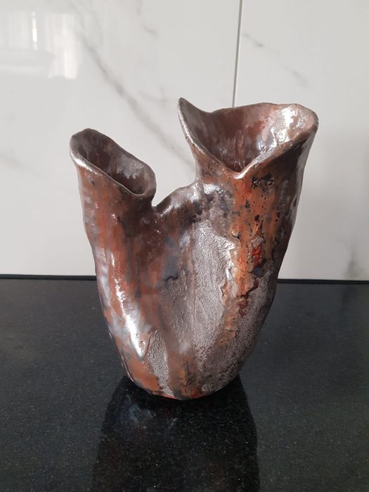 Stara ceramika artystyczna wazon