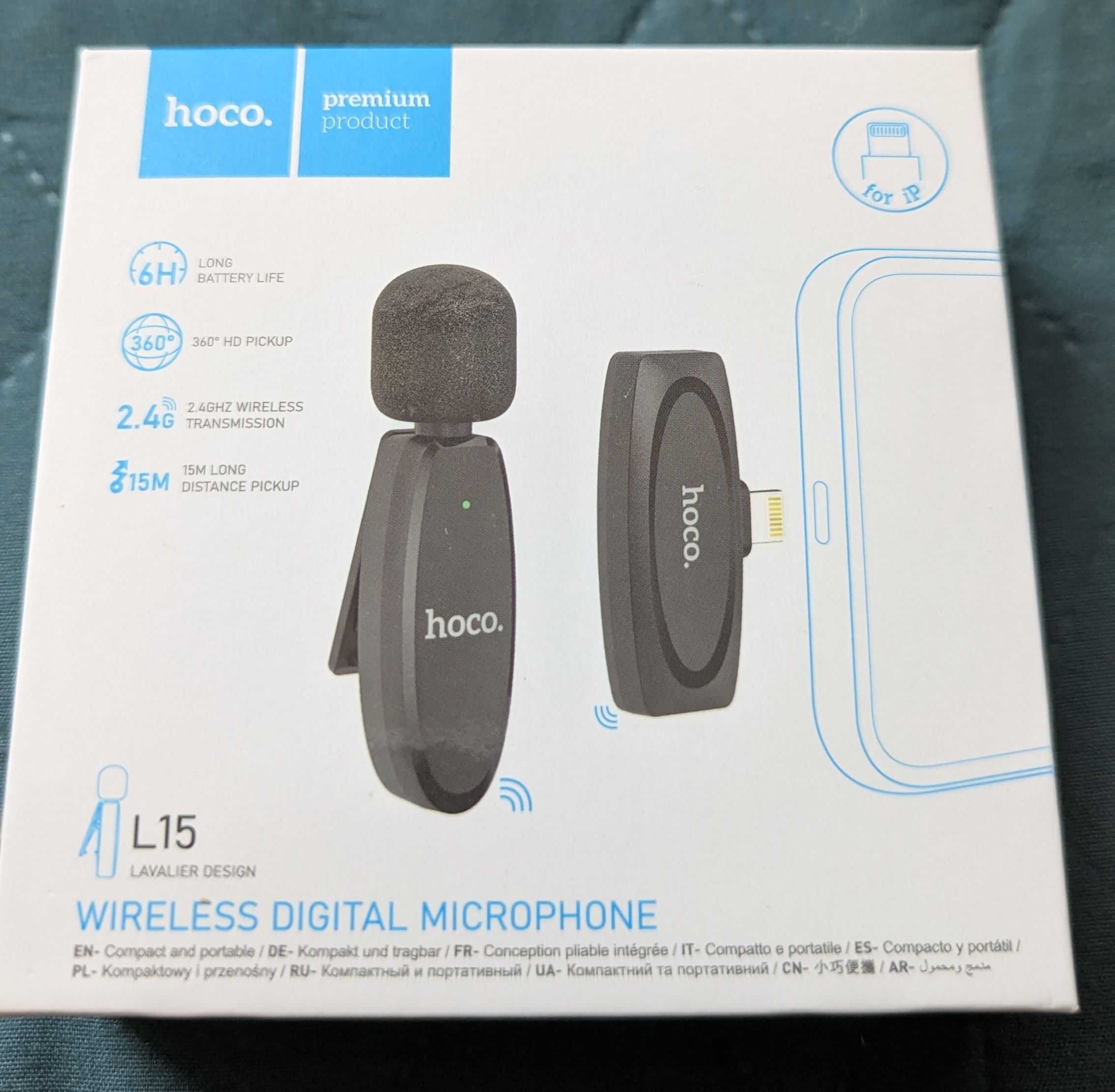 Микрофон петличка HOCO Lightning L15