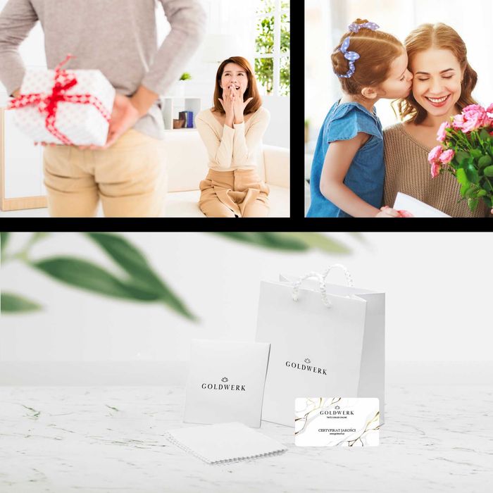 Złoty Zawieszka Krzyżyk 333 Krzyż na Chrzest Komunię Prezent