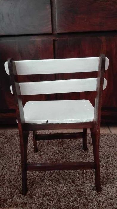 Krzesełko dziecięce taboret PRL Vintage lata 70-te