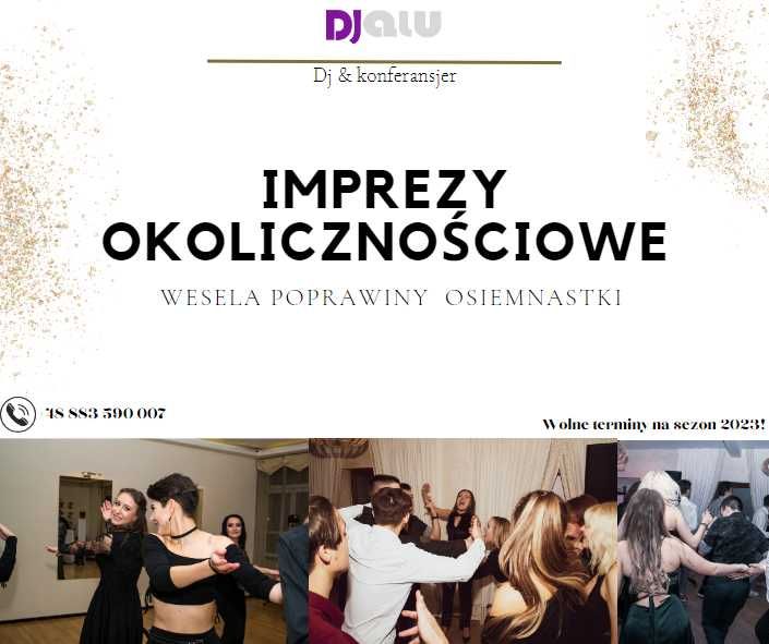 DJ Alu - 18-ski,Wesela, Urodziny, TERMINY 2024 Imprezy karaoke