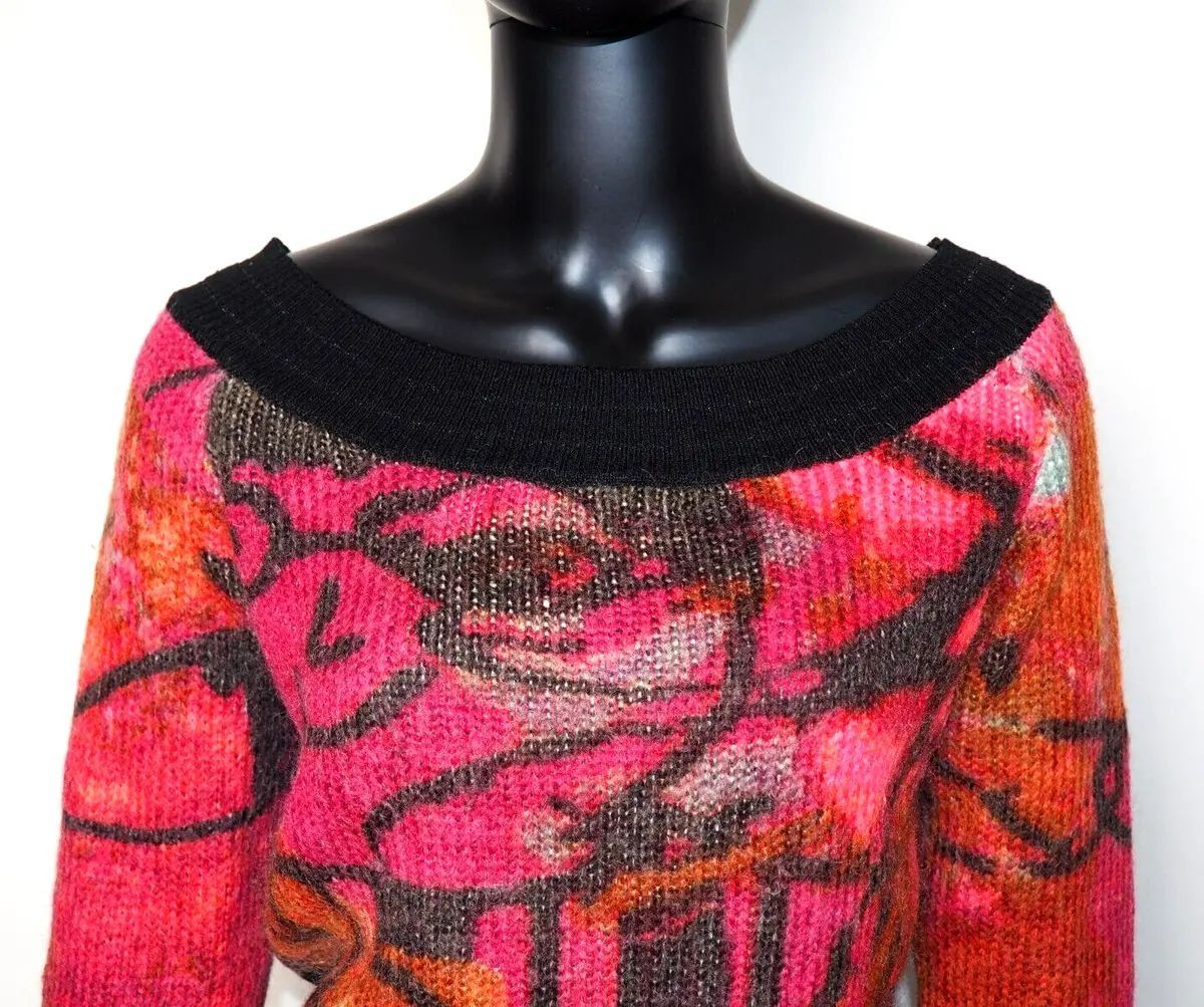 Desigual оригинал свитер лонгслив шерчть с махрой комбинированный