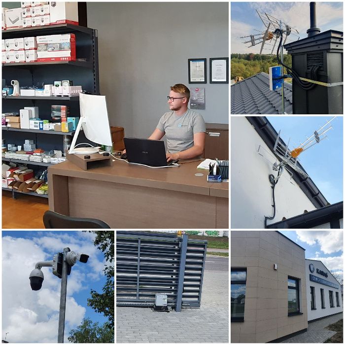 Montaż Kamer Monitoring Montaż Alarmu Alarm CCTV Napędy do bram