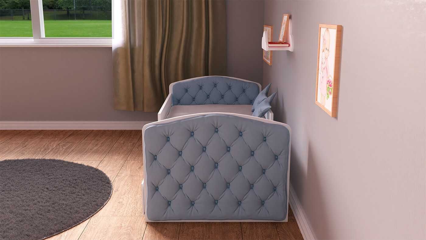 NOWE Łóżko dziecięce OLA QUEEN 80x160 + MATERAC + SZUFLADA