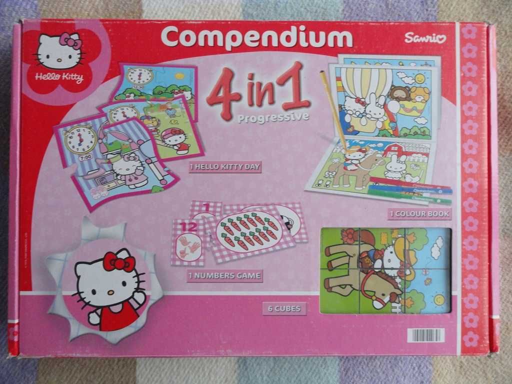 CLEMENTONI - Compendium Progressive - gra 4 w 1 - HELLO KITTY