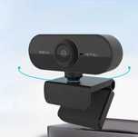 Webcam HD 1080P USB com Microfone Integrado e Rotação Manual 360° NOVO