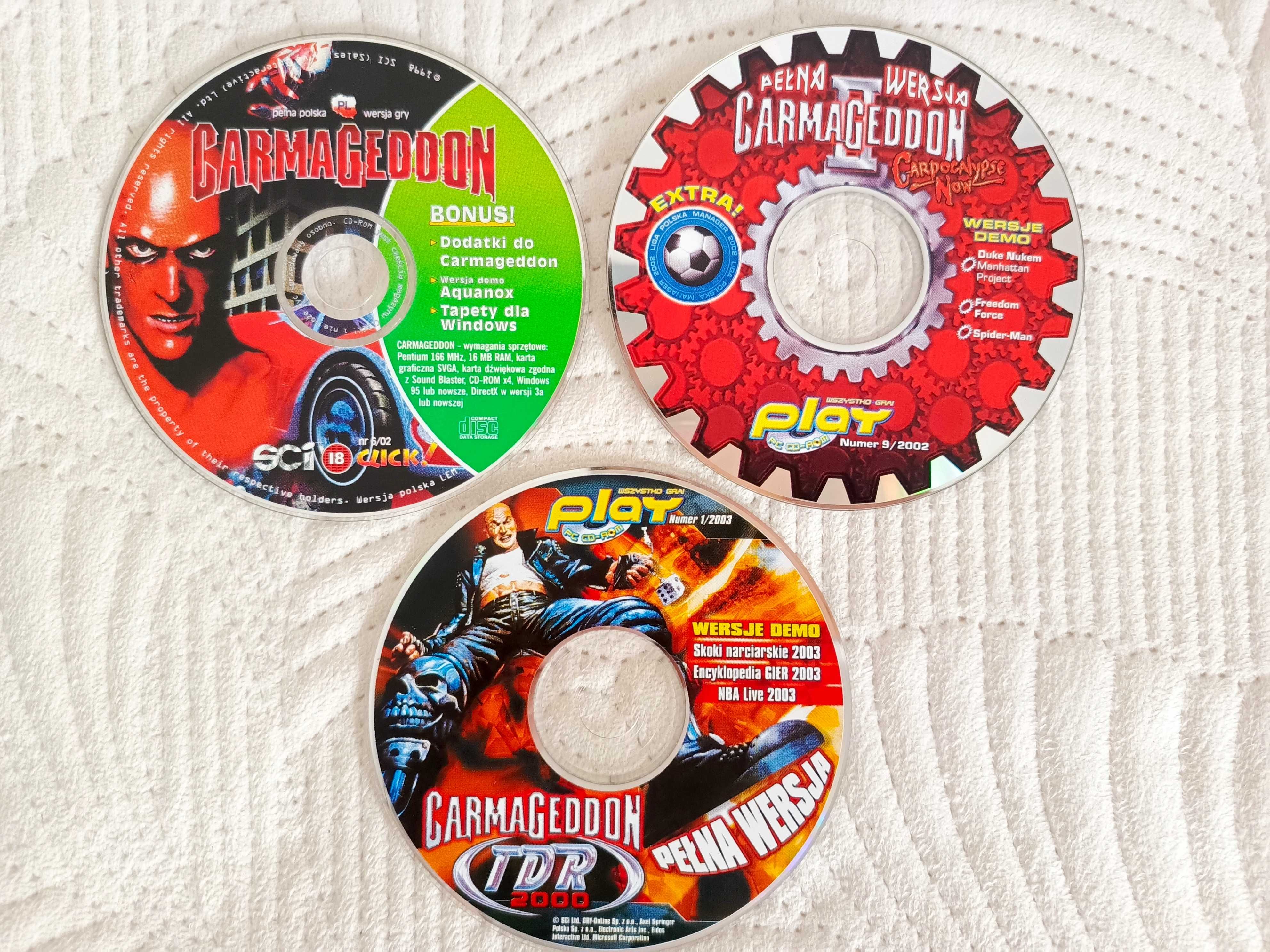 Zestaw: Carmageddon 1 + 2: Carpocalypse Now! + TDR 2000 PC