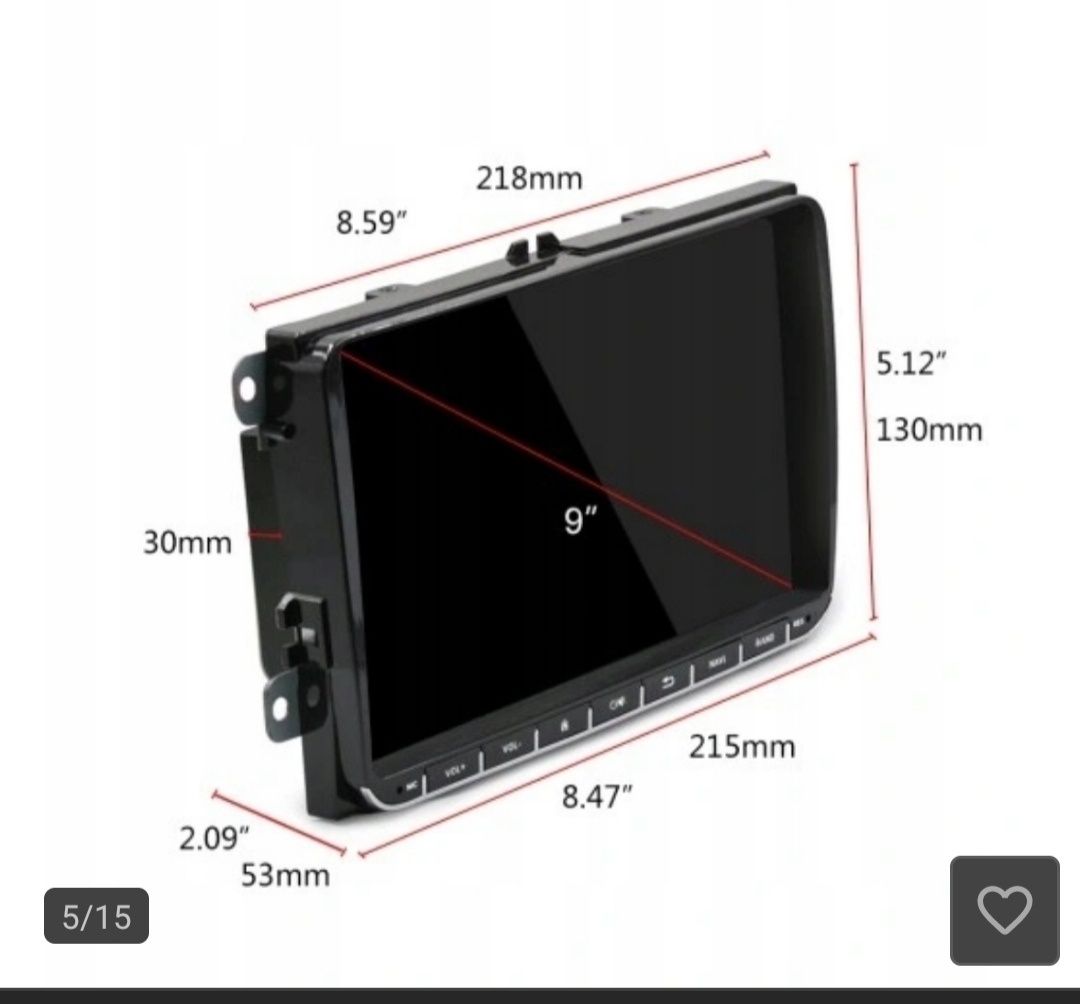 Radio android Nawigacja GPS 2/32 GB  Vw, Skoda, Seat