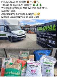 Pellet A1. Transport Gratis.  Dobierzemy Najlepszy, Najtańszy Opał.