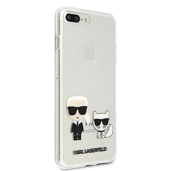 Etui Karl Lagerfeld Karl & Choupette na iPhone 7 / 8 Plus - przezroczy