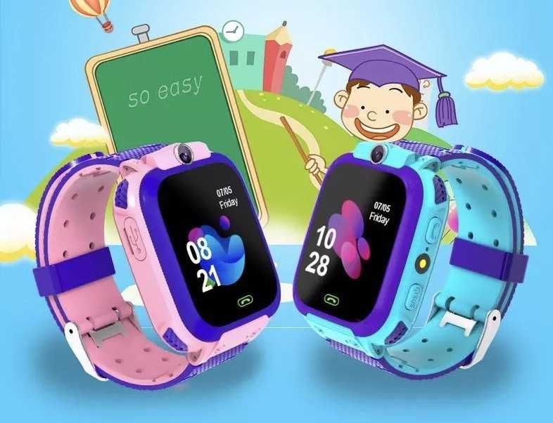 Smartwatch dla Dzieci z Lokalizatorem Zegarek dla Dziecka RÓŻOWY