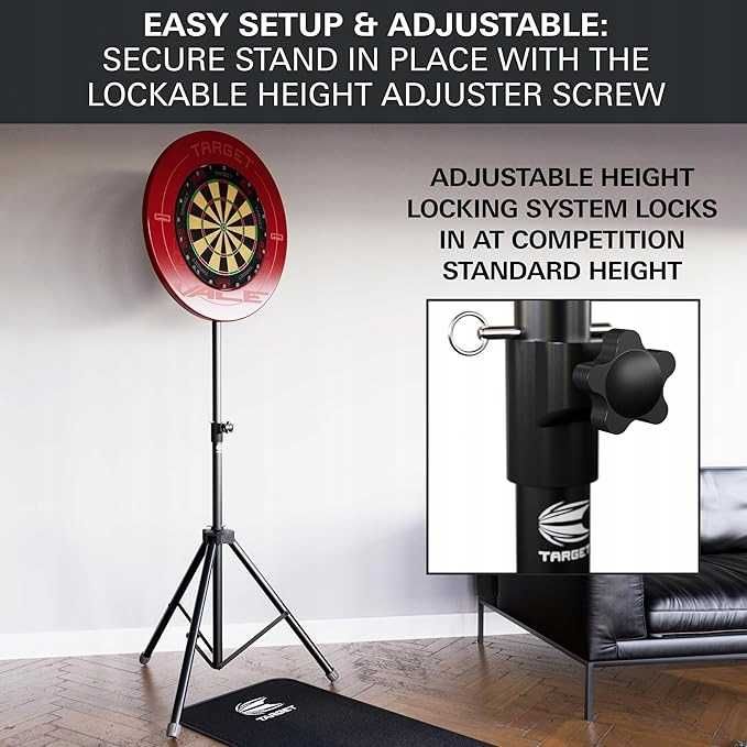 TARGET DARTS Dartboard Stand, Mobilny stojak na tarcze na trójnogu