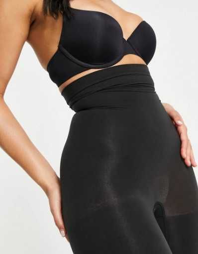 Spanx Szorty Czarne Bielizna korygująca modelująca wysoki Stan Roz L