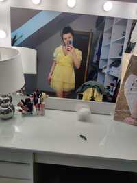 Żółta sukienka letnia 38