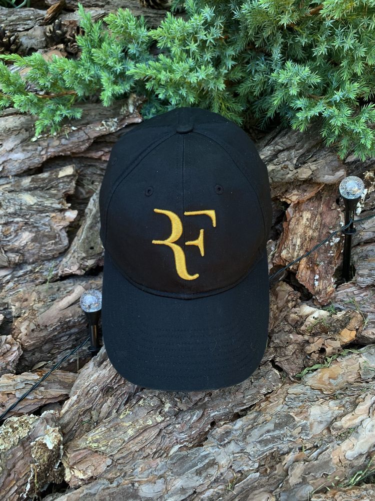 Roger Federer RF x Uniqlo Black Cap R.Forever тенісна кепка бейсболка