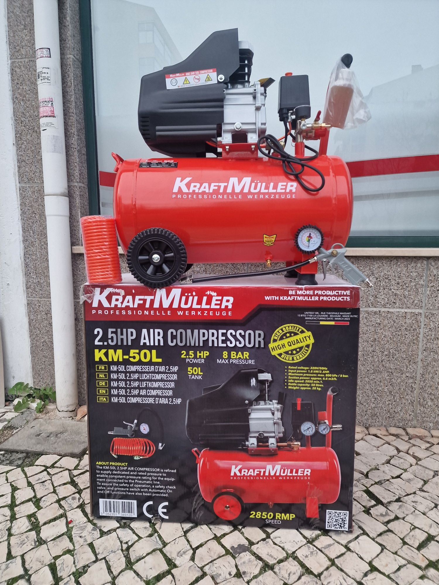 Compressor de 50 litros novo