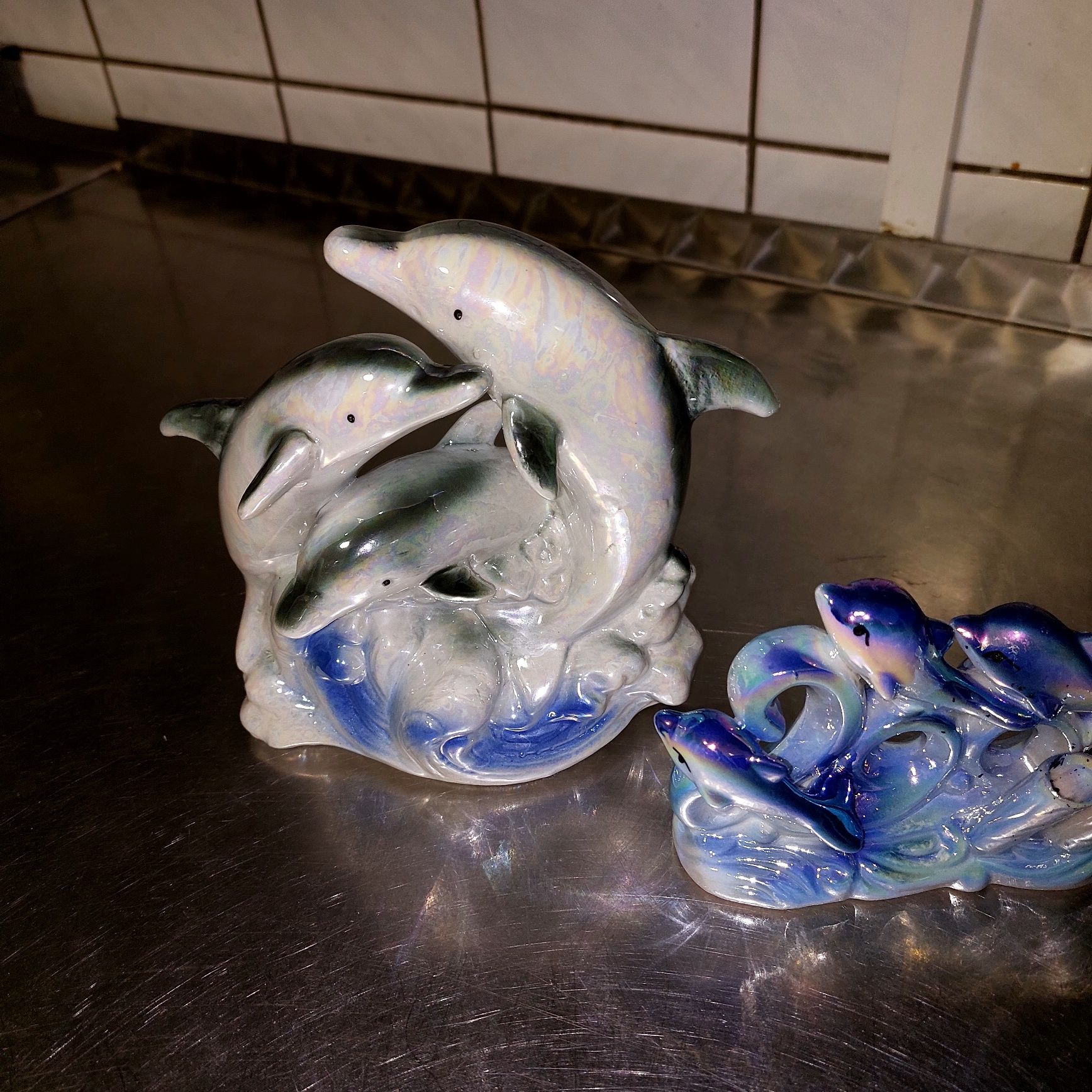Figurka delfinki ceramiczne