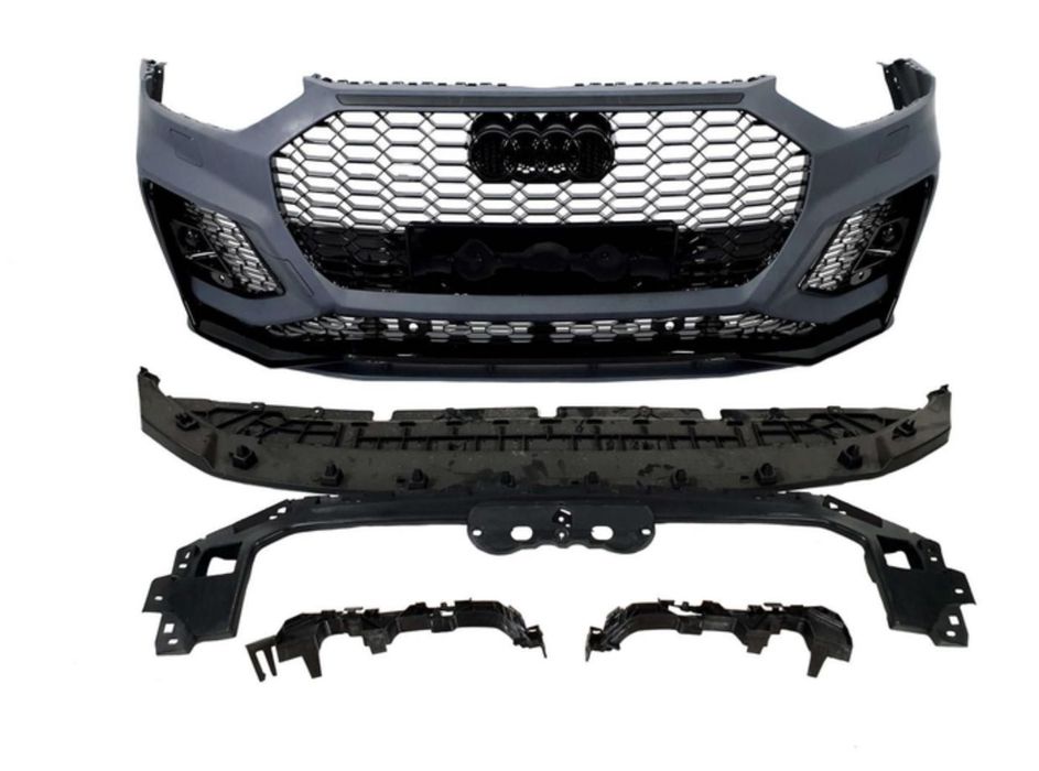 Передній бампер в стилі RS на Audi Q5 SQ5 80A 2020-2024 audi q5 sline