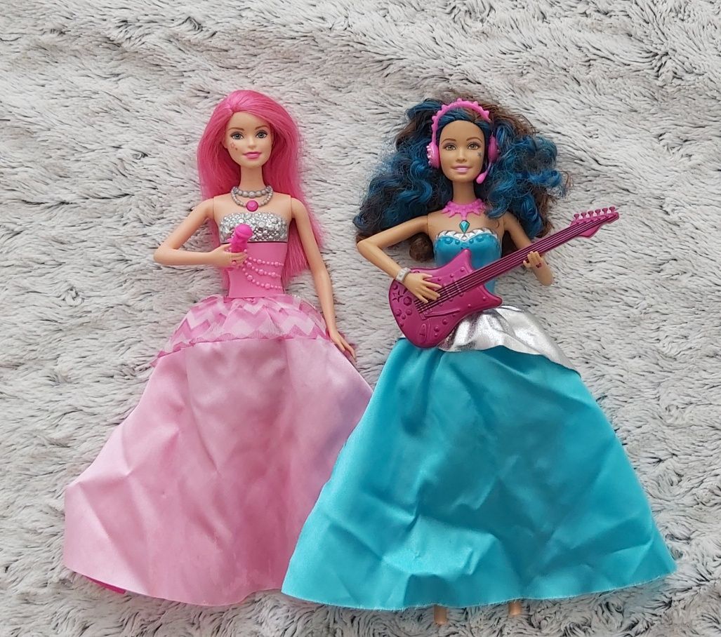 Dwie lalki Barbie rockowa księżniczka