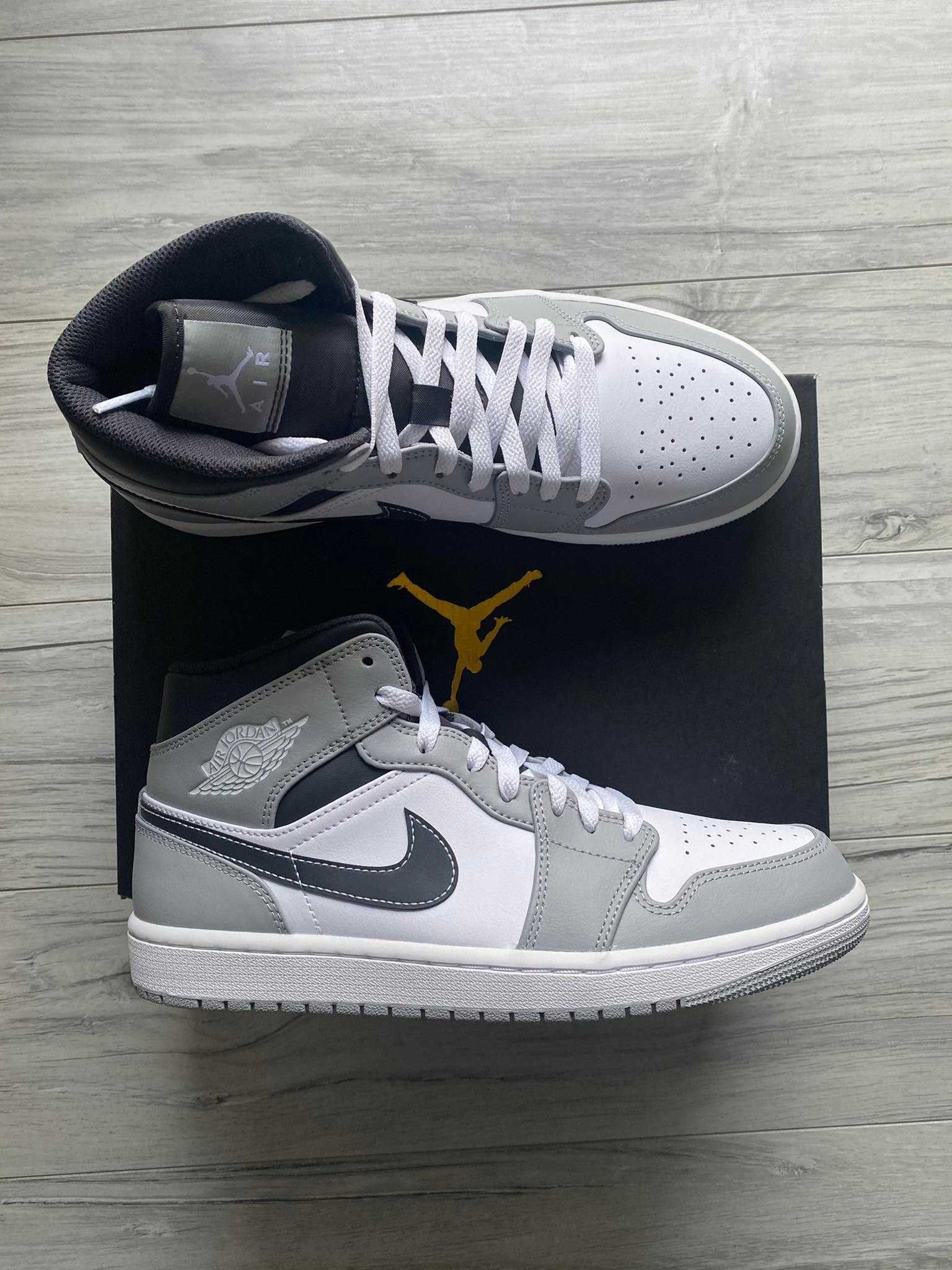 Nike Jordan 1 Mid Light Smoke Grey Anthracite r. 41