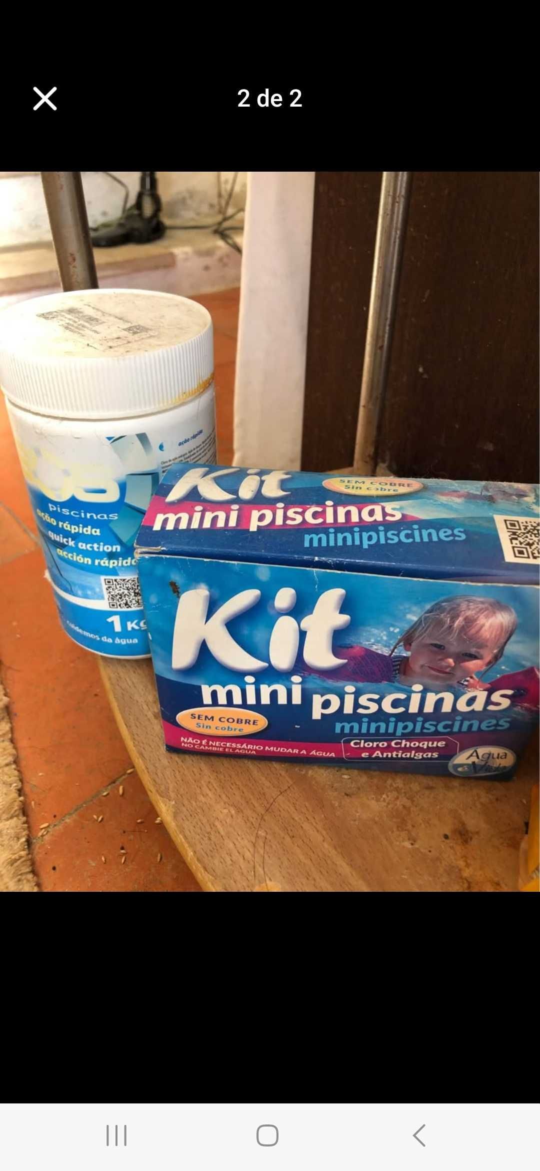 Piscina praticamente nova c bomba e kit tratamento d agua