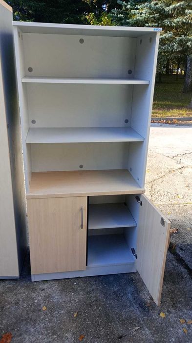 Regał szafa aktowa półotwarty MDD szafy regały półotwarte do biur domu