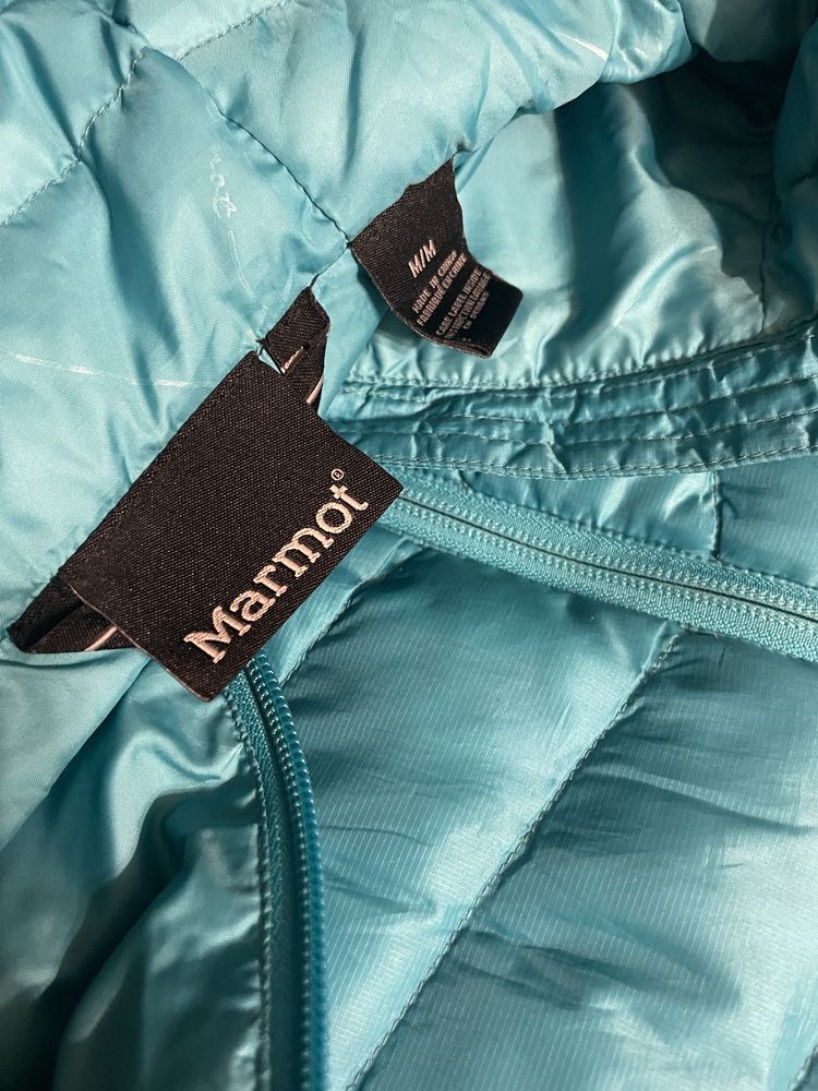 Marmot czapka + kurtka outdoor puchowa pikowana przejsciowa M/38