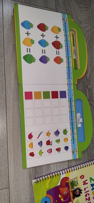 Książki do zmazywania Cyfry i kształty + Alfabet i kolory + Liczenie