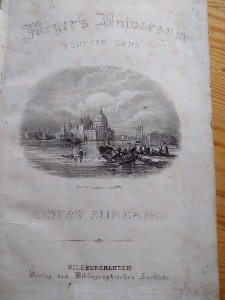 Książka Meyers Universum 1860 rok