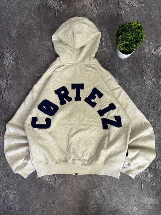 Зіп Худі Corteiz hoodie white біле зип худи кортез